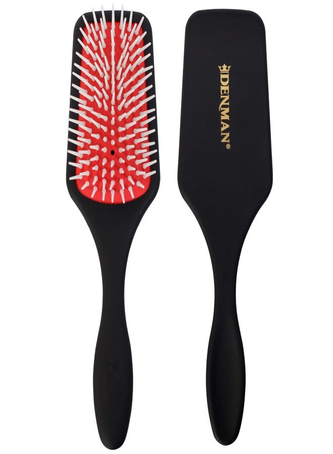 Denman Petite Detangler for Fast and Comfortable Detangling and Blow Drying D38 - Combination of D3 Styling Pins & Paddle Brush (Black) - Image 1